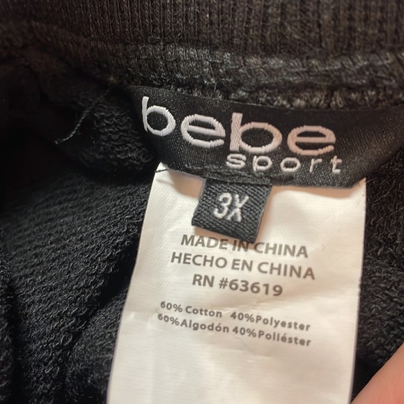HP! NWT Bebe Sport Black Sweatpants - Picture 11 of 11